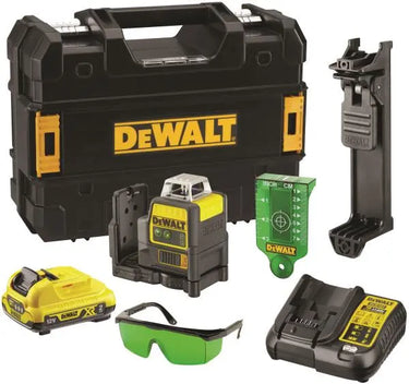 DeWALT DCE0811D1G-QW - Tracciatore laser con raggio verde 12 V - 2 linee a 360° DeWALT