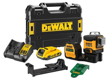 DeWALT DCE089D1G18-QW - Tracciatore laser con raggio verde XR 12V e 18V - 3 linee a 360° DeWALT