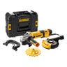 DeWALT DWE4257KT-QS - Smerigliatrice angolare 125mm 1500W con tazza diamantata e cuffia di protezione DeWALT