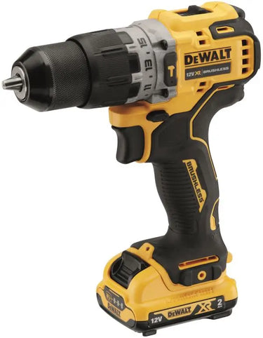 DeWALT DCD706D2-QW - Trapano con percussione Compatto 2 Velocità XR 12V BRUSHLESS - 2 x 2Ah DeWALT
