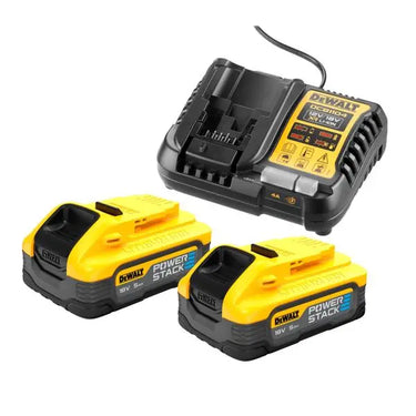 DeWALT DCB1104H2-QW - Starterkit 2 x XR 18V Powerstack 5Ah e caricabatteria 4A DeWALT