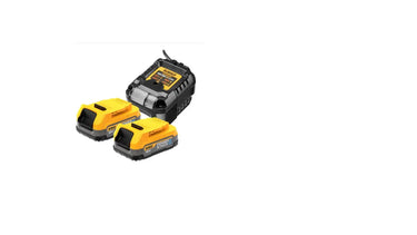 DeWALT DCB1102E2-QW - Starterkit 2 x XR 18V Powerstack compatta e caricabatteria 2A DeWALT