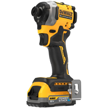 DeWALT DCF850E2T-QW - Avvitatore ad impulsi compatto 3 velocità 18V XR BRUSHLESS attacco 1/4” - 2 x Powerstack compatta DeWALT