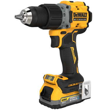 DeWALT DCD800E2T-QW - Trapano Avvitatore compatto 2 Velocità XR 18V BRUSHLESS - 2 x Powerstack compatta DeWALT