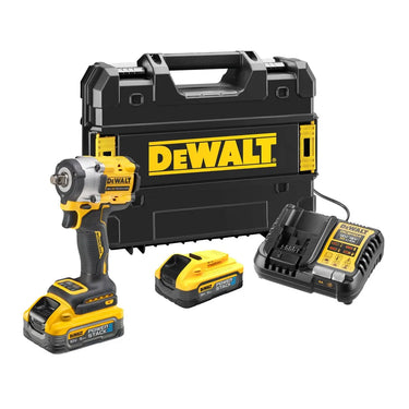 DeWALT DCF921H2T-QW - Avvitatore ad impulsi 4 modalità attacco 1/2" HOG RING 18V XR BRUSHLESS - 2 x Powerstack 5Ah DeWALT