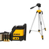 DeWALT DW088KTRI-XJ - Tracciatore laser con raggio rosso - Batterie alcaline - 2 linee a croce + mini treppiede DE0881 DeWALT