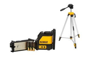 DeWALT DW088KTRI-XJ - Tracciatore laser con raggio rosso - Batterie alcaline - 2 linee a croce + mini treppiede DE0881 DeWALT
