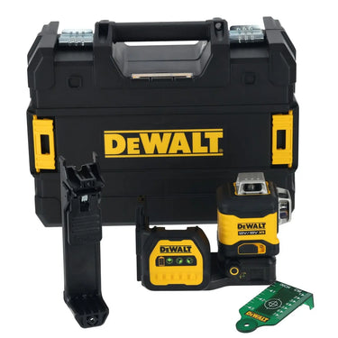 DeWALT DCE089NG18-XJ - Tracciatore laser con raggio verde 12V e 18V - 3 linee a 360° DeWALT