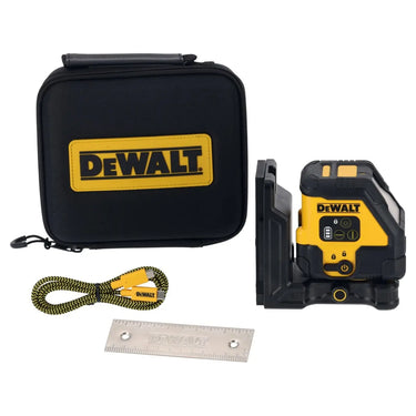 DeWALT DCLE14201RB-XJ - Tracciatore laser con raggio rosso ricarica USB - 2 raggi a croce 90° DeWALT