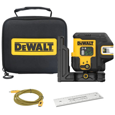 DeWALT DCLE14251GB-XJ - Tracciatore laser con raggio verde ricarica USB - 2 linee a croce 90° + 5 punti DeWALT