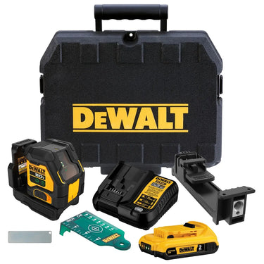 DeWALT DCLE34021D1-QW - Tracciatori laser con raggio verde XR 18V - 2 raggi a croce 90° DeWALT