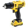 DeWALT DCD710D2-QW - Trapano avvitatore Compatto 2 Velocità XR 12V BRUSHLESS - 2 x 2Ah DeWALT