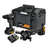 DeWALT DCK2223MP2T-QW - KIT 2 XR 18V EDIZIONE MCLAREN Trapano con percussione DCD886 + Smerigliatrice angolare 125mm DCG45 - 2 x 18V 5Ah DeWALT