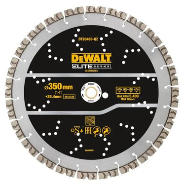 DeWALT DT20465-QZ - Disco Diamantato ELITE 355mm - Cemento armato DeWALT