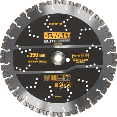 DeWALT DT20464-QZ - Disco Diamantato ELITE 355mm - Utilizzo generico DeWALT
