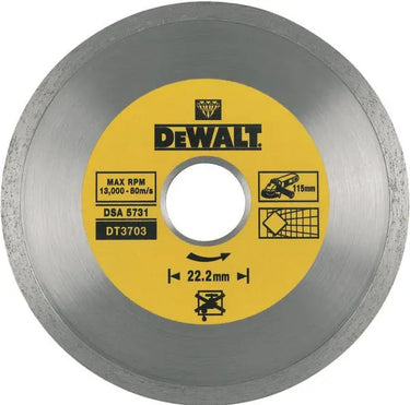 DeWALT DT3733-XJ - Dischi sinterizzati a corona continua: ceramica. DeWALT