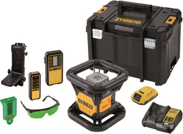 DeWALT DCE079D1G-QW - Laser rotante con raggio verde di alta visibilità e batteria ricaricabile da 18V. DeWALT