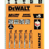DeWALT DT60099-QZ - Set 5 Punte Multimateriale Muro-Legno-PVC Attacco DeWALT