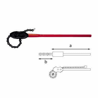 USAG U03060011 - 306 R 13-76 GIRATUBO A CATENA USAG