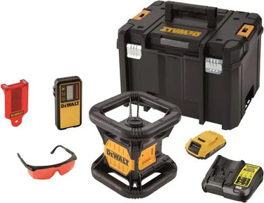 DeWALT DCE074D1R-QW - Laser rotante con raggio rosso. Autolivellante con raggio orizzontale. DeWALT
