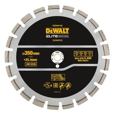 DeWALT DT20467-QZ - Disco Diamantato ELITE 355mm - Asfalto DeWALT
