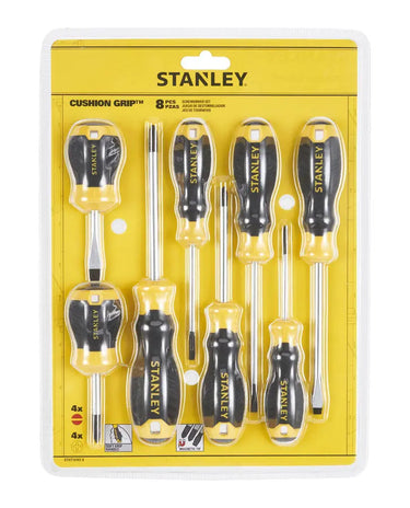 STANLEY STHT16167-0 - SET 8 GIRAVITI C/GRIP PH+STD STANLEY