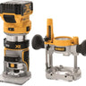 DeWALT DCW604P2-QW - Elettrofresatrice con adattatore per base fissa DeWALT