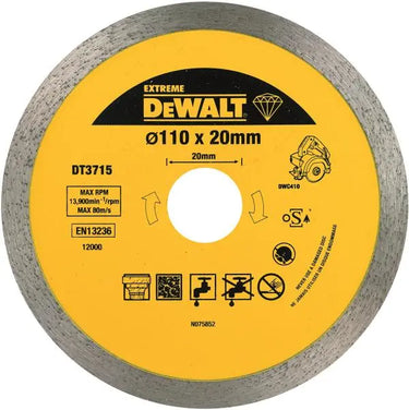 DeWALT DT3715-QZ - Disco a corona continua per taglio a secco e a umi DeWALT