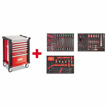 USAG U05190627 - 519 RS6/3MA CARRELLO CON ASSORTIMENTO USAG