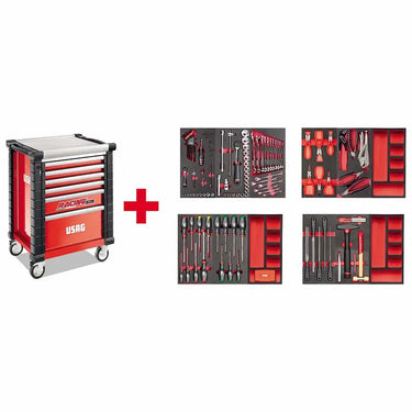 USAG U05190628 - 519 RS6/3MM CARRELLO CON ASSORTIMENTO USAG