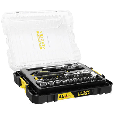 STANLEY FMMT98101-0 - SET CHIAVI A BUSSOLA ATT.1/4" - 48PCS - IN CASSETTA STAK MEDIA STANLEY