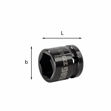 USAG U02350522 - 235 1/2 MB 22 CHIAVE A BUSSOLA CORTA USAG