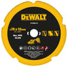 DeWALT DT20590-QZ - Disco per taglio Cartongesso, Fibrocemento, PVC / plastica, Fibra di vetro, Metallo 76 x 10 x 1.6 mm DeWALT