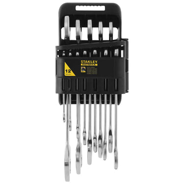 STANLEY FMMT82902-0 - SET 12 CHIAVI A FORCHETTA DOPPIA FATMAX MM MM 6X7 - 8X9 - 10X11 - 12X13 - 14X15 - 16X17 - 18X19 - 20X22 - 21X23 - 24X26 - 25X28 - 30X32 STANLEY