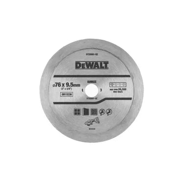 DeWALT DT20591-QZ - Disco per taglio Piastrelle di ceramica, marmo, porcellana 76 x 10 x 1.3 mm DeWALT