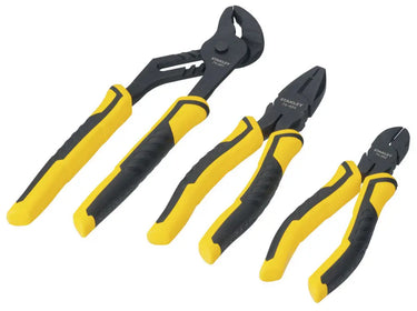 STANLEY STHT0-75094 - SET 3 PINZE: UNIVERSALI+TRONCHESE+BECCHI LUNGHI STANLEY