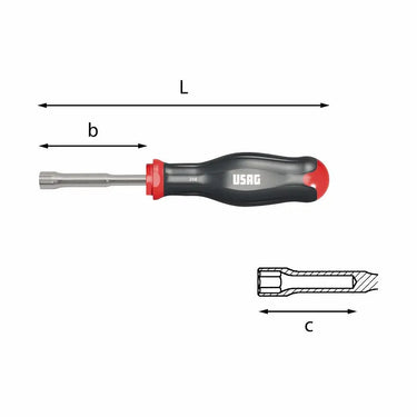 USAG U02980253 - 298_5.5 CHIAVE MASCHIO IMPUGN -E- USAG