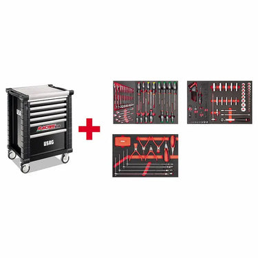 USAG U05191627 - 519 RS6/3NMA CARRELLO CON ASSORTIMENTO USAG