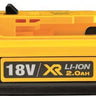 DeWALT DCB183-XJ - 18V Batteria XR Litio 2.0Ah. DeWALT
