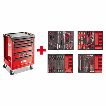 USAG U05160628 - 516 ST6MM CARRELLO CON ASSORTIMENTO USAG
