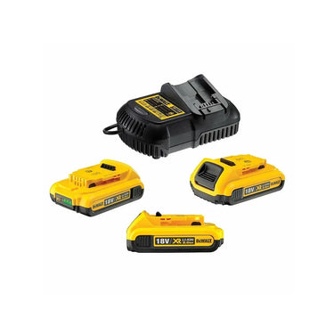 DeWALT DCB115D3-QW - 18V XR 3 x 2.0Ah Battery Kit DeWALT