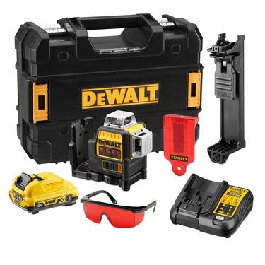 DeWALT DCE089D1R-QW - Livella Laser AUTOLIVELLANTE 3LINEE 360° BATTERIA 12V - RAGGIO ROSSO DeWALT