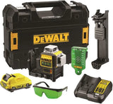DeWALT DCE089D1G-QW - Tracciatore laser con raggio verde XR 12V - 3 linee a 360° DeWALT