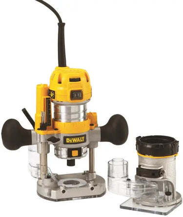 DeWALT D26204K-QS - Elettrofresatrice con affondamento e base fissa 900W 8mm DeWALT