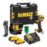 DeWALT DCK2095D2T-QW - KIT 2 XR 18V Trapano con percussione DCD805 + Tracciatore laser 3x360° raggio verde  DCLE3401 + 2 x 2Ah DeWALT