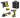 DeWALT DCK353P4T-IT - KIT 3 elettroutensili XR 18V Tassellatore SDS-Plus 24mm DCH273 + Trapano con percussione 2 Velocità DCD796 + Smerigliatrice 125mm DCG405 - 4 x 5Ah DeWALT