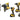 DeWALT DCK4006P3T-IT - KIT 4 XR 18V  Trapano con percussione 2 vel DCD805 + Avvitatore impulsi 1/4" DCF850 + Smerigliatrice 125mm DCG405 + Tassellatore SDS-Plus 18V 24 mm DCH273 + 3 x 18V XR 5Ah DeWALT