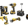 DeWALT DCK5008P2D2T-IT - Kit 5 Utensili Cartongesso 18V: DCD805 + DCH172 + DCF620 + DCE555 + Laser + 4 Batt. 18V DeWALT