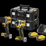 DeWALT DCK2002P2T-IT - KIT 2 XR 18V Trapano con percussione DCD805 + Avvitatore impulsi 1/4" DCF860 + 2 x 18v xr 5AH DeWALT