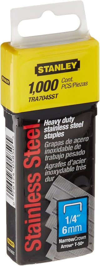 TRA704SST-0 - HEAVY DUTY STAINLESS STEEL STAPLES 6MM/1